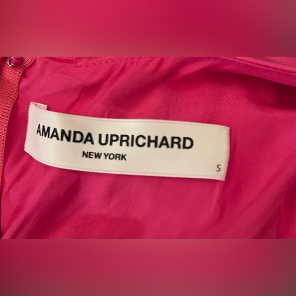Amanda Uprichard Winslow Mini Dress Begonia Pink Sleeveless Silk Cocktail Party - Picture 7 of 7